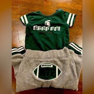 Infant Michigan State outfit 3-6 months Titans